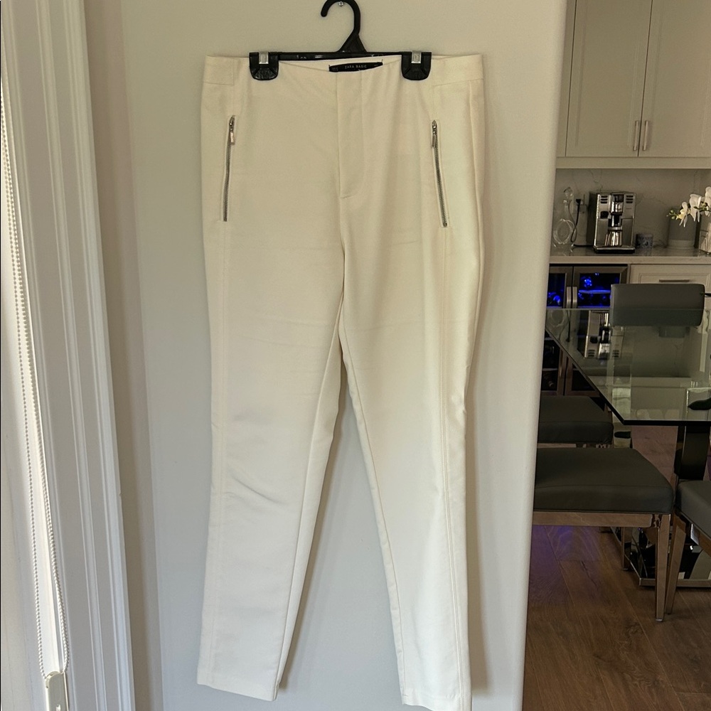 Zara Basic Collection Off-White Trousers